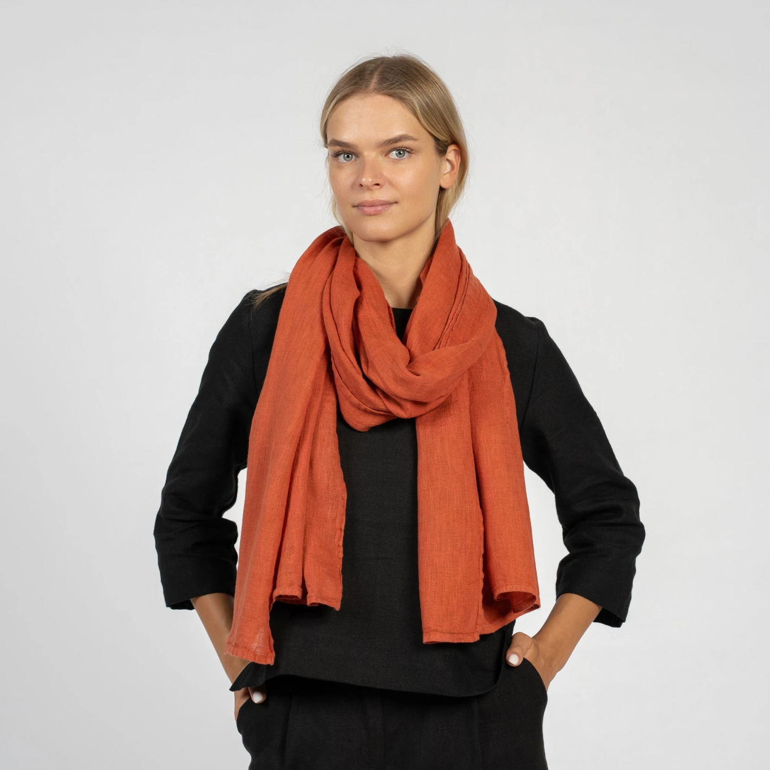Women's Linen Scarf 8 Women's Linen Scarf - Image 8