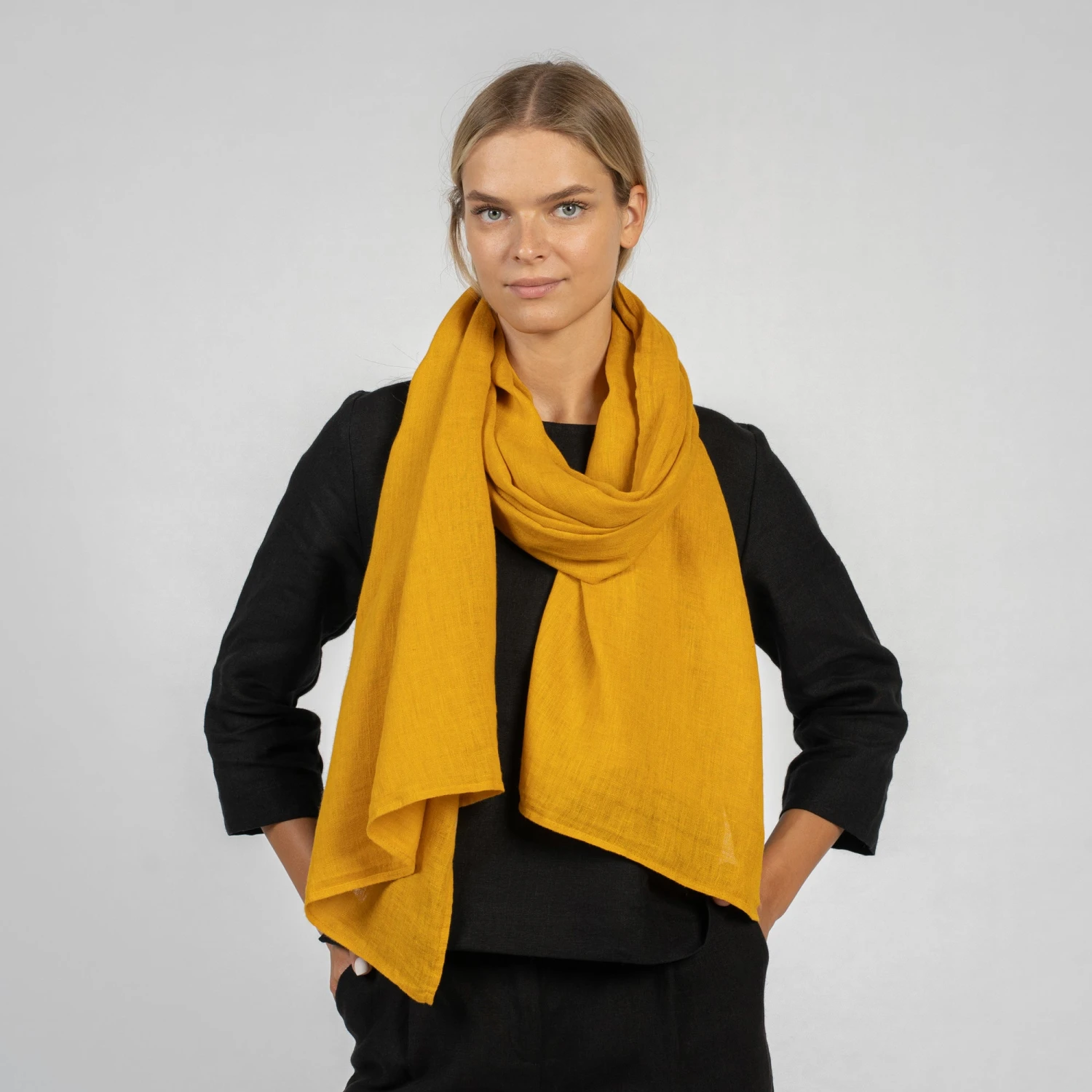 Women's Linen Scarf 10 Women's Linen Scarf - Image 10