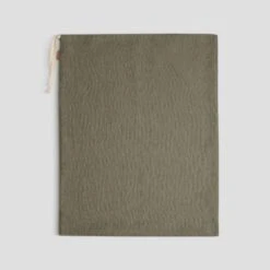 Linen Organizing Storage Bag -Menique Linen Storage Bag XL Stone Green 1