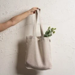 Durable Linen Tote Bag 21 Durable Linen Tote Bag -Menique Linen Tote BagNatural 1 1