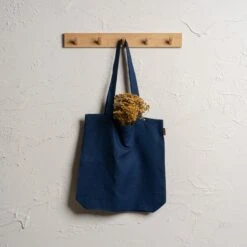 Durable Linen Tote Bag 32 Durable Linen Tote Bag -Menique Linen Tote BagStorm Blue 1 1