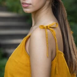 Slip Dress Liv Spicy Yellow -Menique Liv Dress Spicy Yellow 8