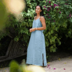 Maxi Slip Dress Livia -Menique Livia CloudyBlue1