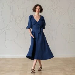 Linen Circle Skirt Evelyn 16 Linen Circle Skirt Evelyn -Menique MENIQUE Evelyn Jenny 1 1