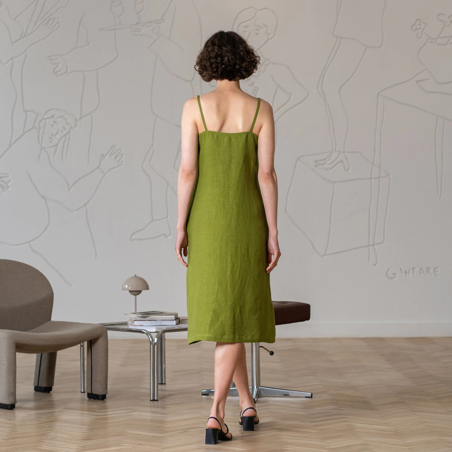 Linen Strap Dress Hope 5 Linen Strap Dress Hope - Image 5