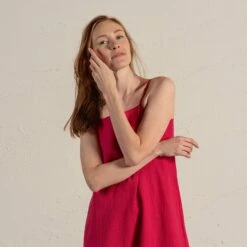 Linen Smock Dress Lisa -Menique MENIQUE Linen DressLisa 1