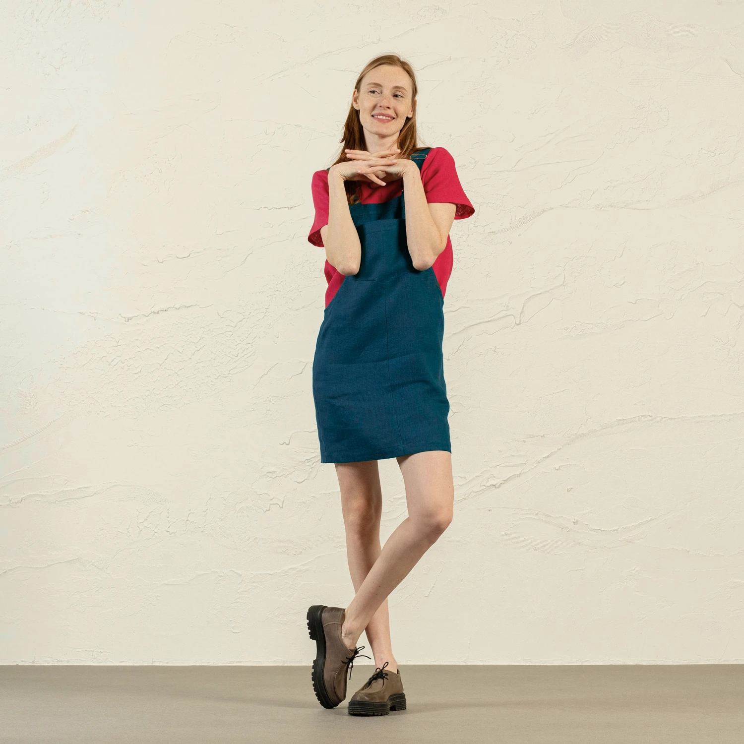 Pinafore Mini Dress Nely 4 Pinafore Mini Dress Nely - Image 4