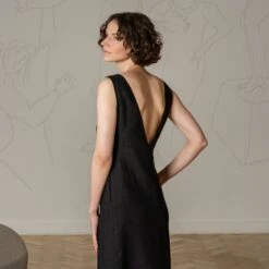 Maxi Open Back Dress Stella -Menique MENIQUE Linen Maxi Dress Stella 2 bbd7a3e8 956f 4cfd abc9 a37c27804ca4