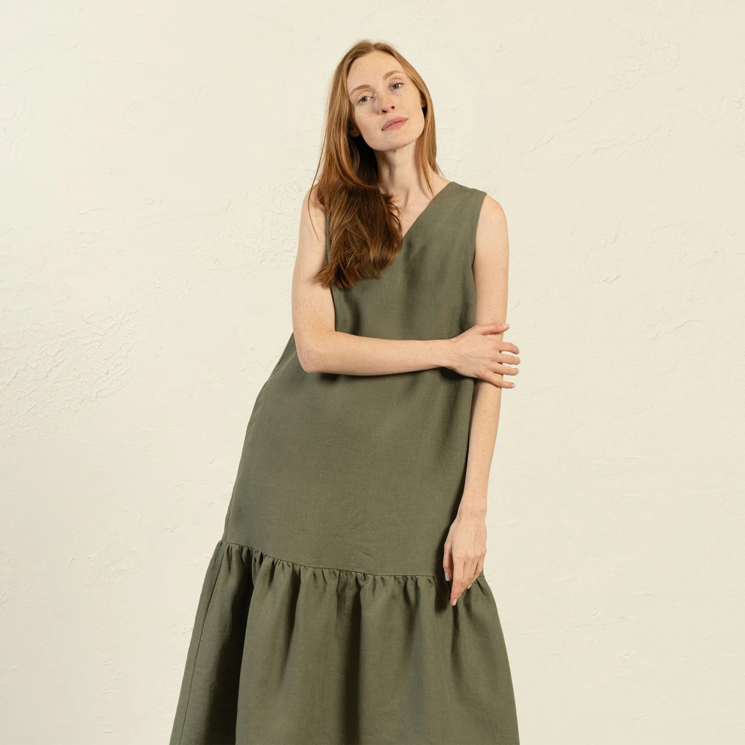 Maxi Dress Aurora Stone Green 3 Maxi Dress Aurora Stone Green - Image 3