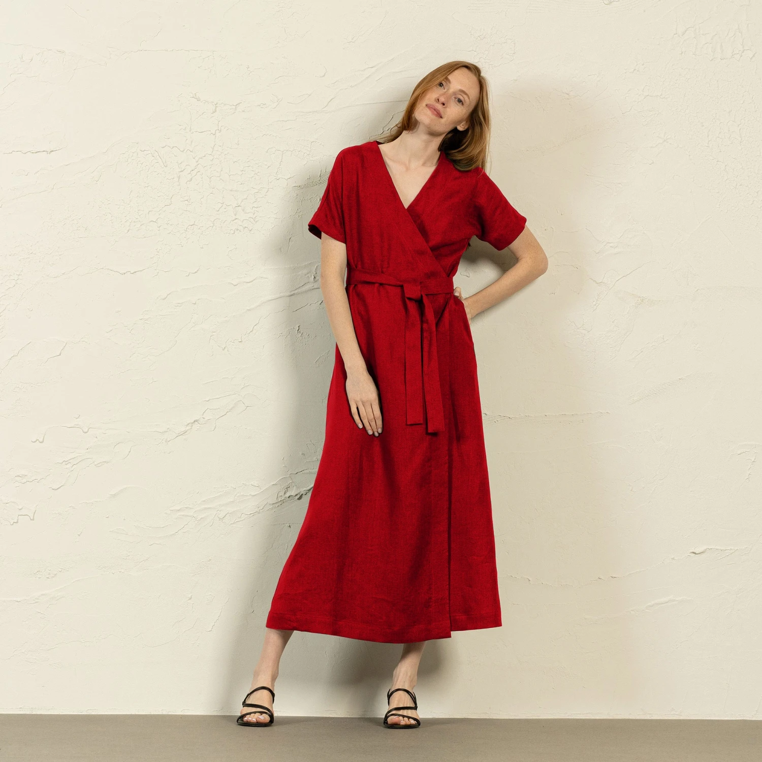 Maxi Wrap Dress Eleanor 7 Maxi Wrap Dress Eleanor - Image 7