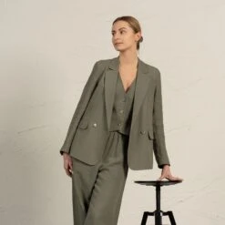 Suit Jacket Quin 14 Suit Jacket Quin -Menique MENIQUE Linen SetQUIN AVA HAVANA 10 87249416 1b9f 4060 aa1c d8f0a23d266e