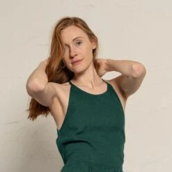 Strap Back Dress Soleil 13 Strap Back Dress Soleil -Menique MENIQUE Linen Strap Back DressSoleil 11