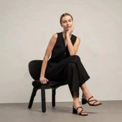 Linen Vest & Wide Leg Pants 2-Piece -Menique MENIQUE Linen Vest EVE LOTUS 5