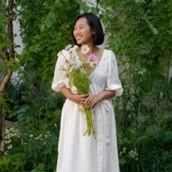 Bubble Sleeve Dress Belle -Menique MENIQUE LinenDressBelle 4 846e5d8d f6e4 43ee 9385 eb403c2c1087 1