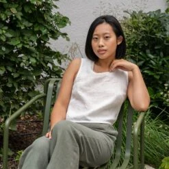 High Neck Top Nina -Menique MENIQUE LinenTopNina 7 99941503 2581 44f6 a93d 8290ce58929e