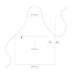 Linen & Cotton Adjustable Apron -Menique MENIQUE amazon aprons sizes 1