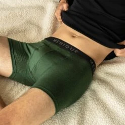 Men Merino Short Boxer Briefs 3-Pack -Menique MENIQUE underwear men dark green 7