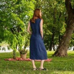 Button Down Dress Faith -Menique MENIQUElinenBrigita2Faith 2