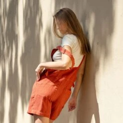 Linen Short Romper Nino 15 Linen Short Romper Nino -Menique MENIQUElinenGabijaNino 1 1