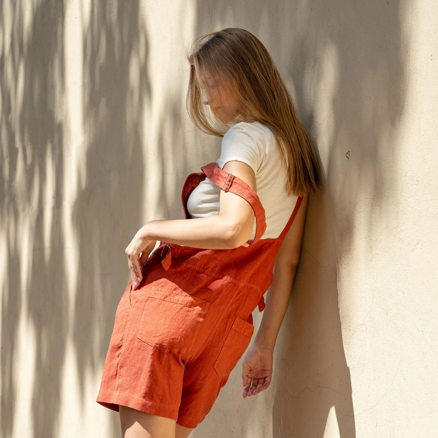 Linen Short Romper Nino 6 Linen Short Romper Nino - Image 6