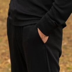 Men's 250 Merino Sweatpants Black 11 Men's 250 Merino Sweatpants Black -Menique MENIQUEmerinotracksuitmenblack 10
