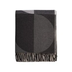 Virgin Merino Wool Blanket Throw Madrid -Menique Madrid Gray 3