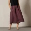 Linen Maxi Skirt With Pockets Sophia