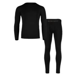 Men's 250 Long Sleeve & Bottom 2-Piece Black -Menique Men s 250 Long Sleeve Bottom 2 Piece Black 1