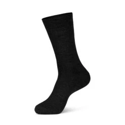 Men’s Merino Crew Socks -Menique Men s 85 Merino Thin Socks Black 1
