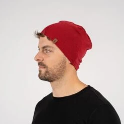 Men's Merino Liner Beanie -Menique Men s Beanie Royal Cherry 1
