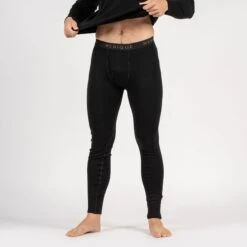 Men's 250 Long Sleeve & Bottom 2-Piece Black -Menique Men s Bottom Rub Black 250 1