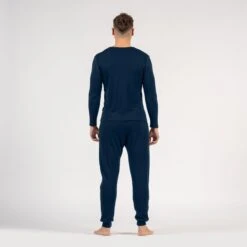 Men's Long Sleeve Top & Joggers Set -Menique Men s Long Sleeve Jogger Set Dark Blue 6