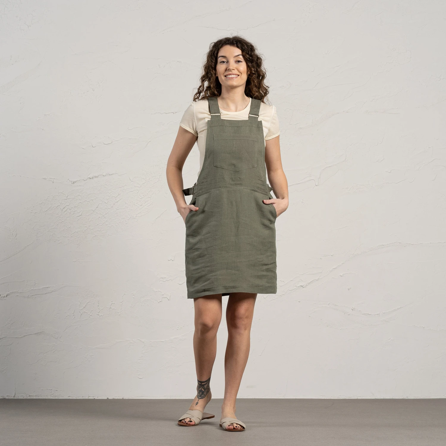 Pinafore Mini Dress Nely 5 Pinafore Mini Dress Nely - Image 5
