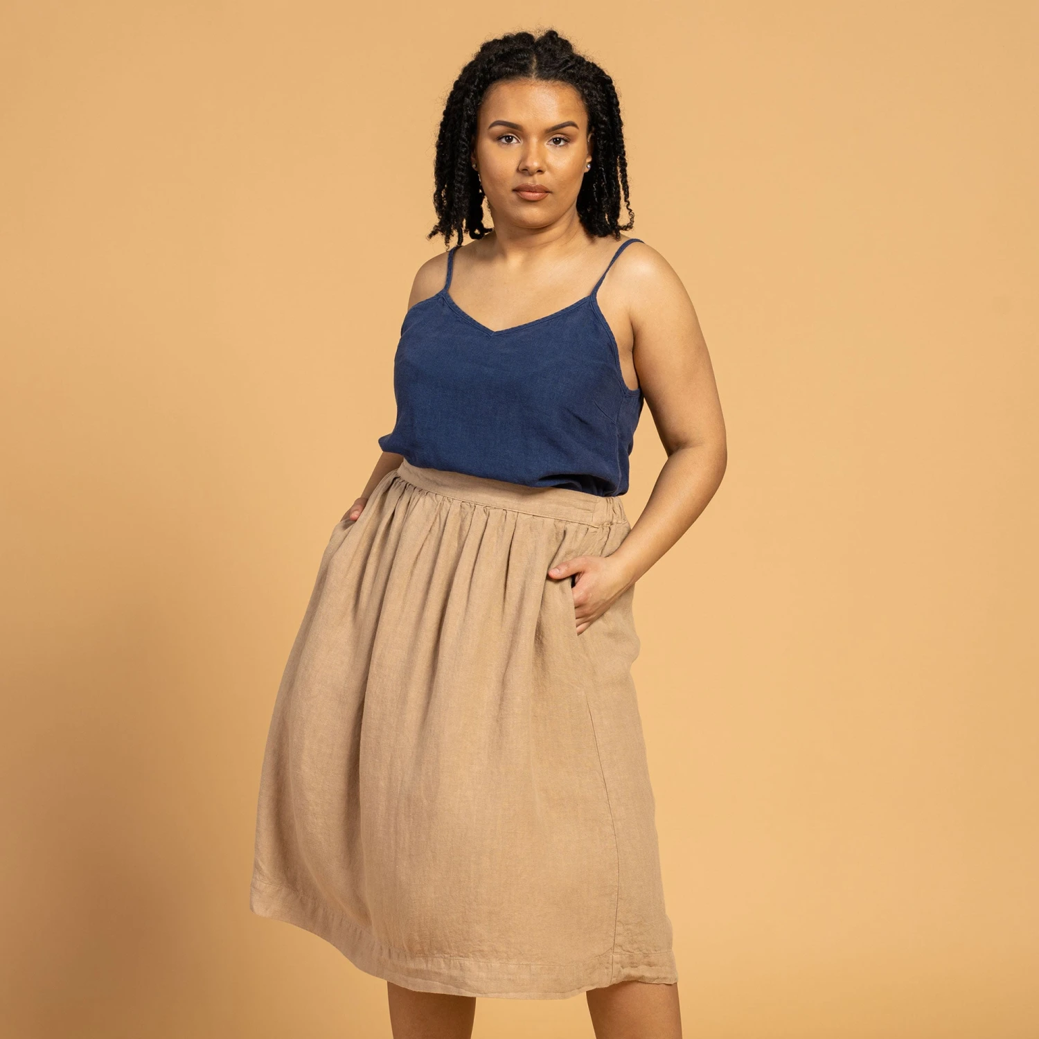 Linen Slip Top Kim 1 Linen Slip Top Kim