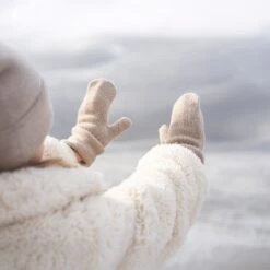 Kids' Knit Mittens Cashmere Blend