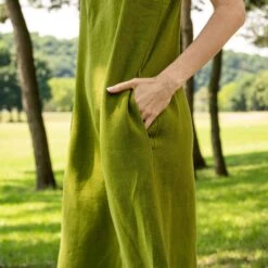 Linen Maxi Dress Jasmine -Menique SP 00771