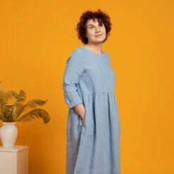 Smock Dress Lucy Cloudy Blue 7 Smock Dress Lucy Cloudy Blue -Menique SP 03295