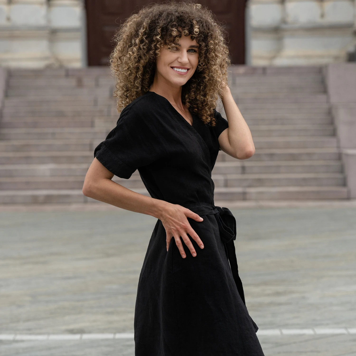 Vacation Summer Wrap Dress Eliana 7 Vacation Summer Wrap Dress Eliana - Image 7