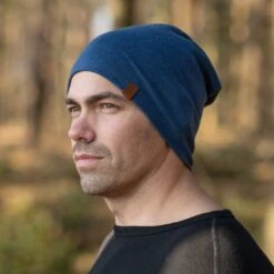 Men's Merino Beanie Denim