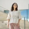 Linen Kimono Wrap Top Sakura