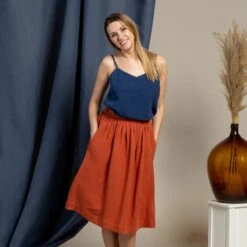 Menique -Menique Sophia Skirt CinnamonRed 2
