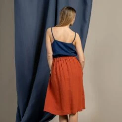 Midi Skirt Sophia Cinnamon Red -Menique Sophia Skirt CinnamonRed 6