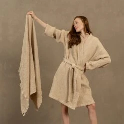 Waffle Bath Towel 3-Set -Menique Waffle Sheet Towel Sand Brown menique 1 c7c96a4f a4df 4406 82db d851164c919c