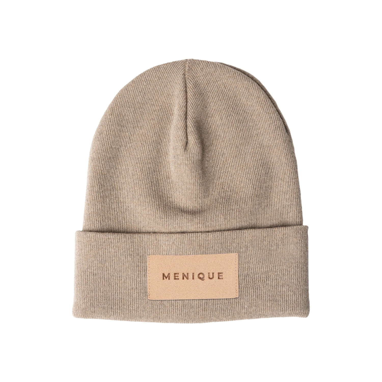 MENIQUE Logo Men's Knit Beanie 2 MENIQUE Logo Men's Knit Beanie - Image 2