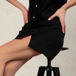 Mini Skirt Jackie -Menique jackie Pure Black 1