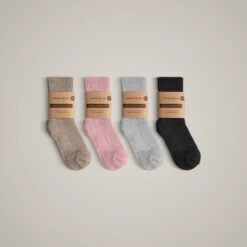 Kids' Merino Thick Rib Socks 11 Kids' Merino Thick Rib Socks -Menique kojines K mockup 2 v2