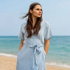 Vacation Summer Wrap Dress Eliana 33 Vacation Summer Wrap Dress Eliana -Menique menique Vacation Outfit 2