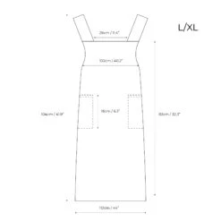 Linen Cooking Apron -Menique menique apron blueprint 3 2
