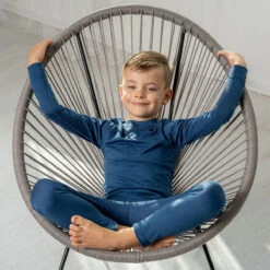 Kids' 160 Long Sleeve & Bottom 2-Piece Denim