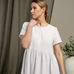 Smock Dress Maria Pure White -Menique meniqueMariaPureWhite 7